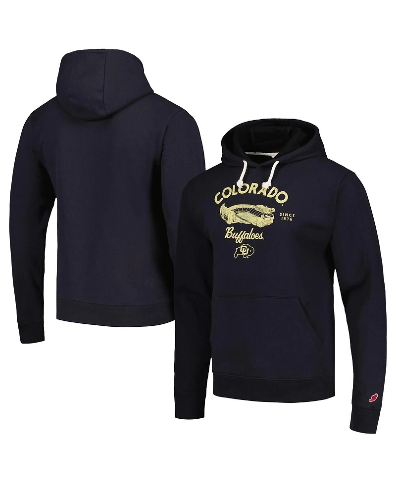 League Collegiate Wear Men's Black Colorado Buffaloes Stadium Essential Pullover Hoodie