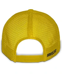 Checkered Flag Sports Men's and Women's Yellow Joey Logano Shell Pennzoil Flame Trucker Adjustable Hat