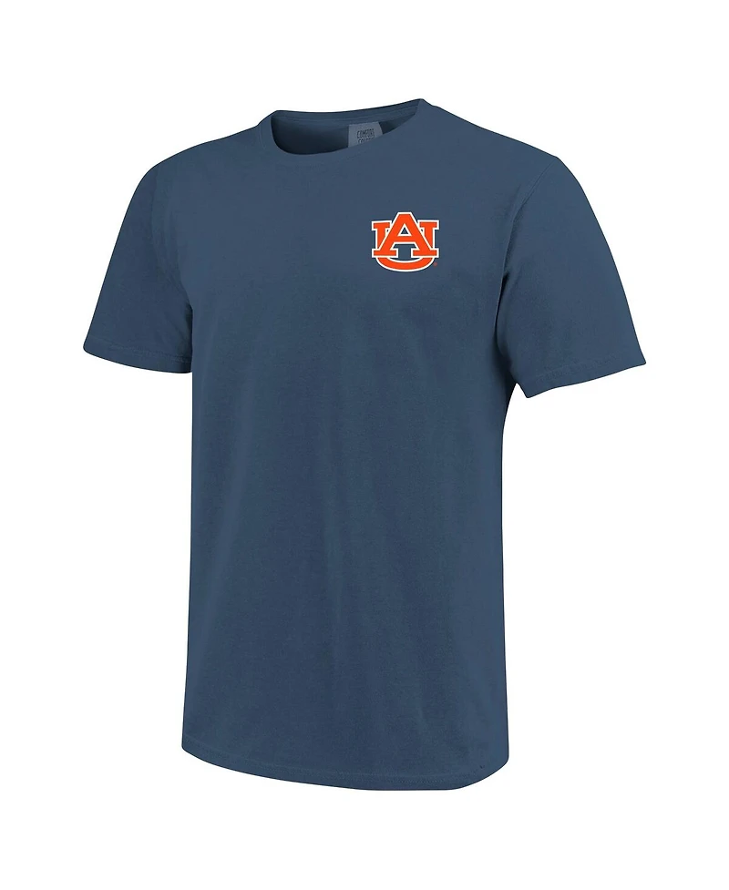 Image One Men's Navy Auburn Tigers Baseball Comfort Colors T-Shirt