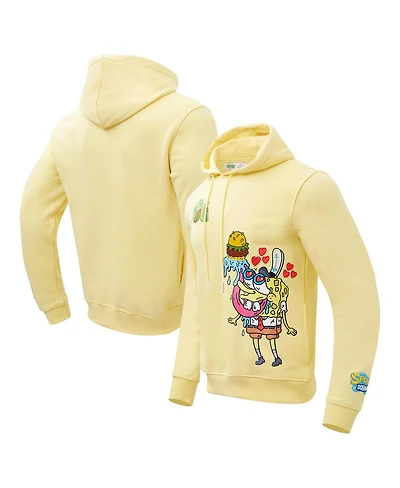Freeze Max Men's Yellow SpongeBob SquarePants Krabby Patty Pullover Hoodie