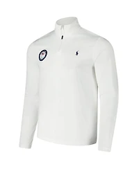 Polo Ralph Lauren Men's White U.s. Paralympics Villagewear Quarter-Zip Sweatshirt