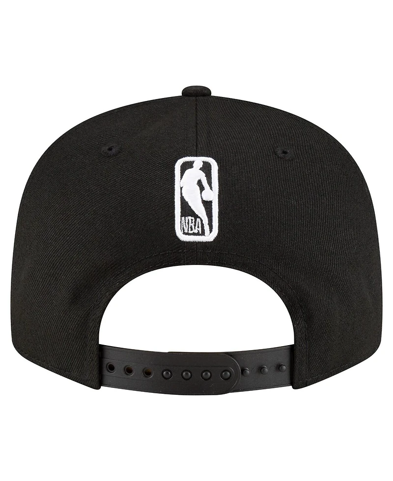 New Era Men's Black Brooklyn Nets 9FIFTY Snapback Hat