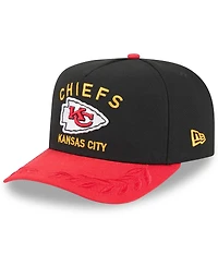 New Era Big Boys and Girls Black/Red Kansas City Chiefs 2025 Nfl Draft A-Frame 9FIFTY Snapback Hat