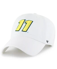 '47 Brand Men's White Denny Hamlin Clean Up Adjustable Hat
