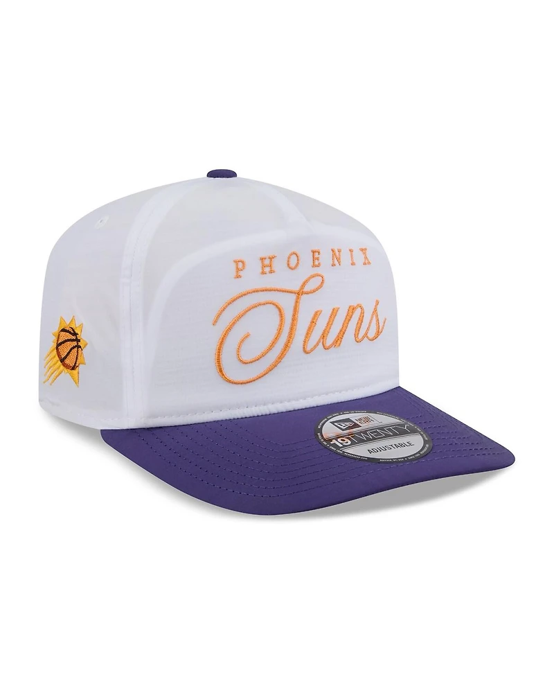 New Era Men's White/Purple Phoenix Suns 2025 Nba Draft On-Stage Nylon 19TWENTY Adjustable Hat