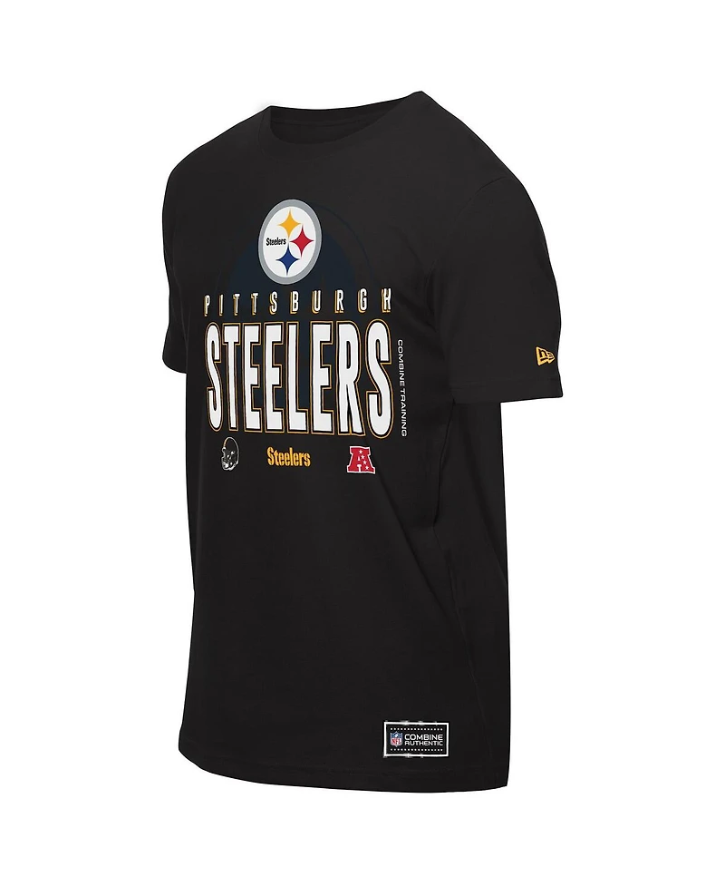 New Era Men's Black Pittsburgh Steelers 2025 Nfl Training Camp T-Shirt