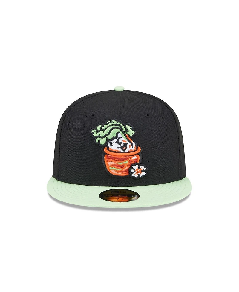 New Era Men's Black Montgomery Biscuits Theme Nights 59FIFTY Fitted Hat