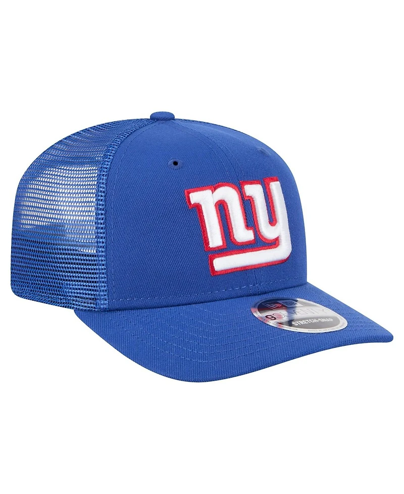 New Era Men's Royal New York Giants Team Collection 9SEVENTY Stretch-Snap Adjustable Hat