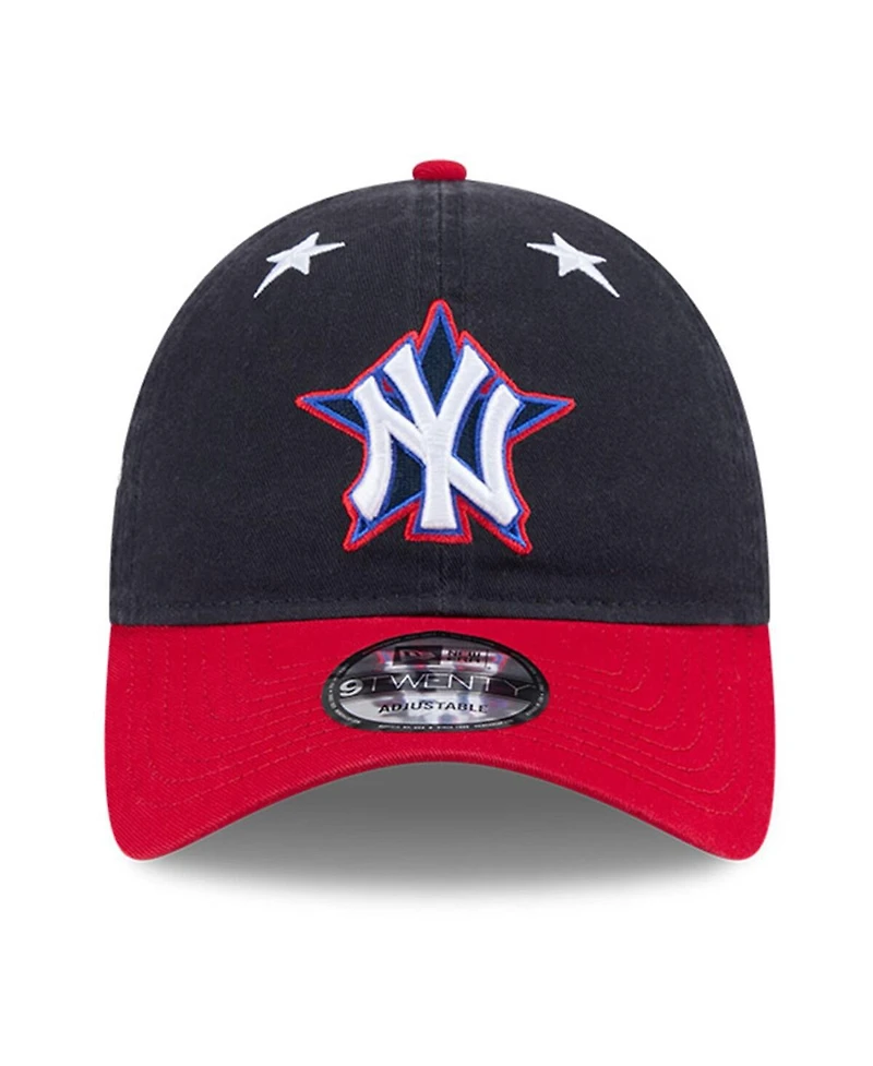 New Era Men's Navy/Red New York Yankees 2025 Mlb All-Star Game Workout 9TWENTY Adjustable Hat