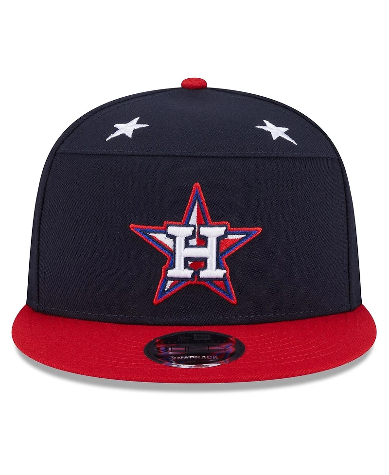 New Era Men's Navy/Red Houston Astros 2025 Mlb All-Star Game Workout Side Patch 9FIFTY Snapback Hat