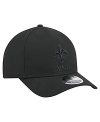 New Era Men's Black New Orleans Saints Team Collection 9FORTY M-crown A-Frame Adjustable Hat