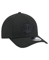 New Era Men's Black Kansas City Chiefs Team Collection 9FORTY M-crown A-Frame Adjustable Hat