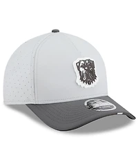 New Era Men's Gray/Graphite Cleveland Browns 2025 Nfl Training Camp A-Frame 9FORTY Adjustable Hat