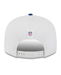 New Era Men's White/Royal Indianapolis Colts 2025 Nfl Training Camp Split Panel 9FIFTY Snapback Hat