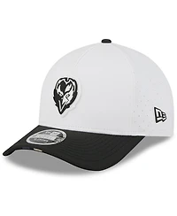 New Era Big Boys and Girls White/Black Baltimore Ravens 2025 Nfl Training Camp A-Frame 9FORTY Adjustable Hat