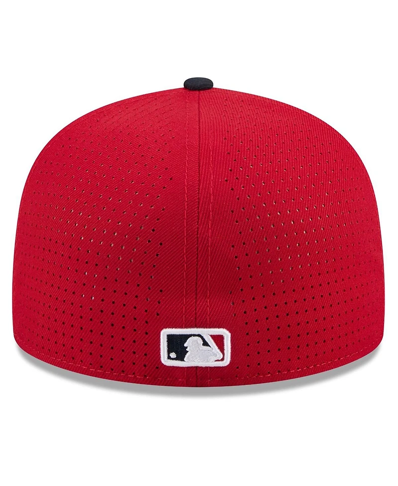 New Era Men's Red/Navy St. Louis Cardinals 2025 Mlb All-Star Game Side Patch 59FIFTY Fitted Hat