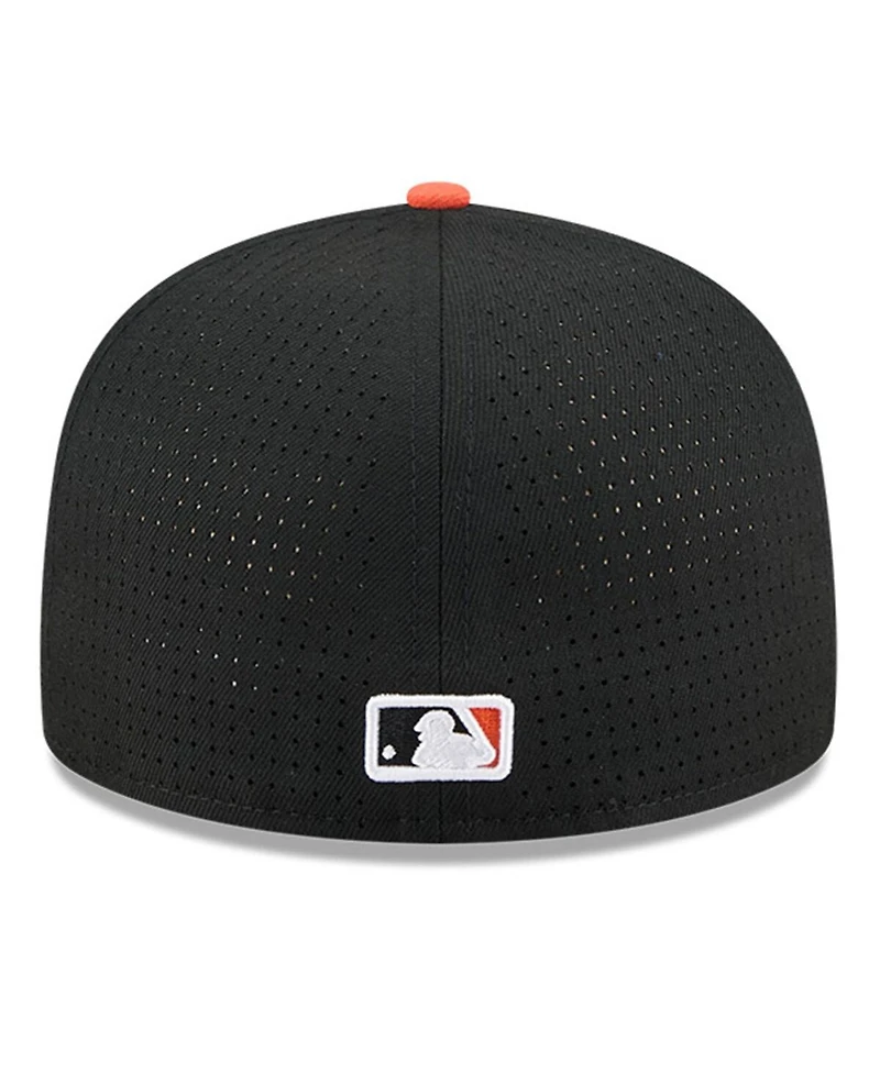 New Era Men's Black/Orange Baltimore Orioles 2025 Mlb All-Star Game Side Patch 59FIFTY Fitted Hat