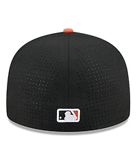 New Era Men's Black/Orange Baltimore Orioles 2025 Mlb All-Star Game Side Patch 59FIFTY Fitted Hat