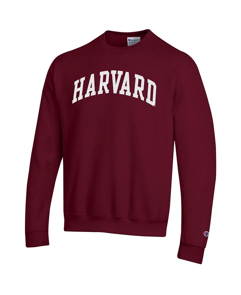 Champion Men's Crimson Harvard Basic Arch Fleece Pullover Sweatshirt