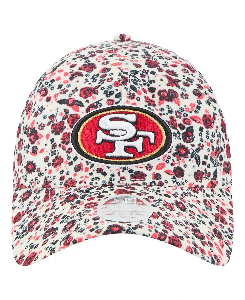 New Era Women's Cream San Francisco 49ers Ditzy 9TWENTY Adjustable Hat