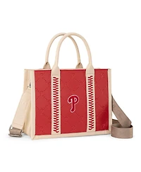 Montana West Philadelphia Phillies Whipstitch Crossbody Tote Handbag