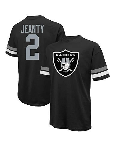 Majestic Men's Ashton Jeanty Black Las Vegas Raiders 2025 Nfl Draft First Round Pick Oversized T-Shirt