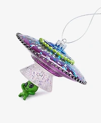 Holiday Lane Eclectic Charm Glass Ufo Ornament. Macy's Exclusive