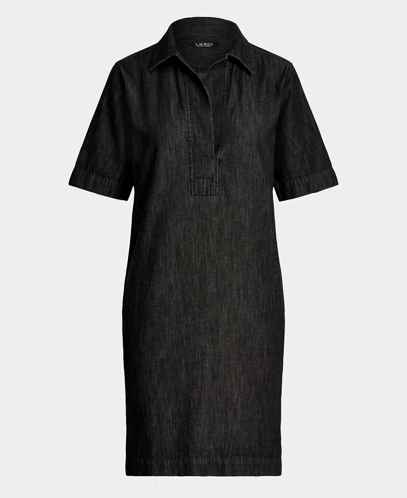 Lauren Ralph Denim Cotton Shift Dress