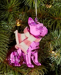 Holiday Lane Eclectic Charm Pink Glitter Dog Ornament, Macy's Exclusive