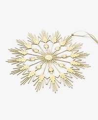 Holiday Lane Enchanted Forest Gold Starburst Ornament, Macy's Exclusive
