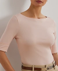 Lauren Ralph Stretch Boatneck Top