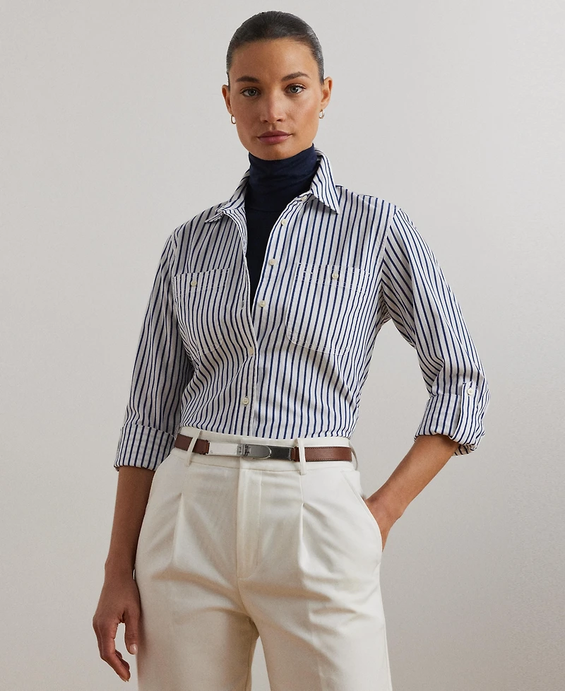 Lauren Ralph Striped Cotton Shirt