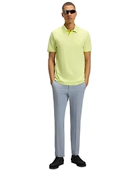 Boss by Hugo Men's Branding Stretch-Cotton Slim-Fit Polo Shirt