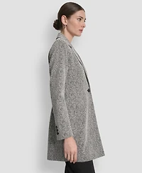 Dkny Women's Notch-Lapel Single-Button Long-Sleeve Jacket, Regular & Petite