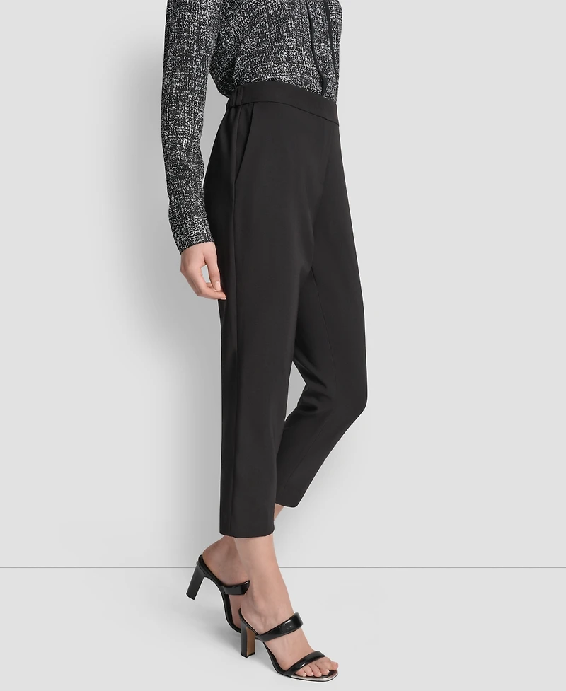 Dkny Women's Mid-Rise Pull-On Cropped Pants, Regular & Petite