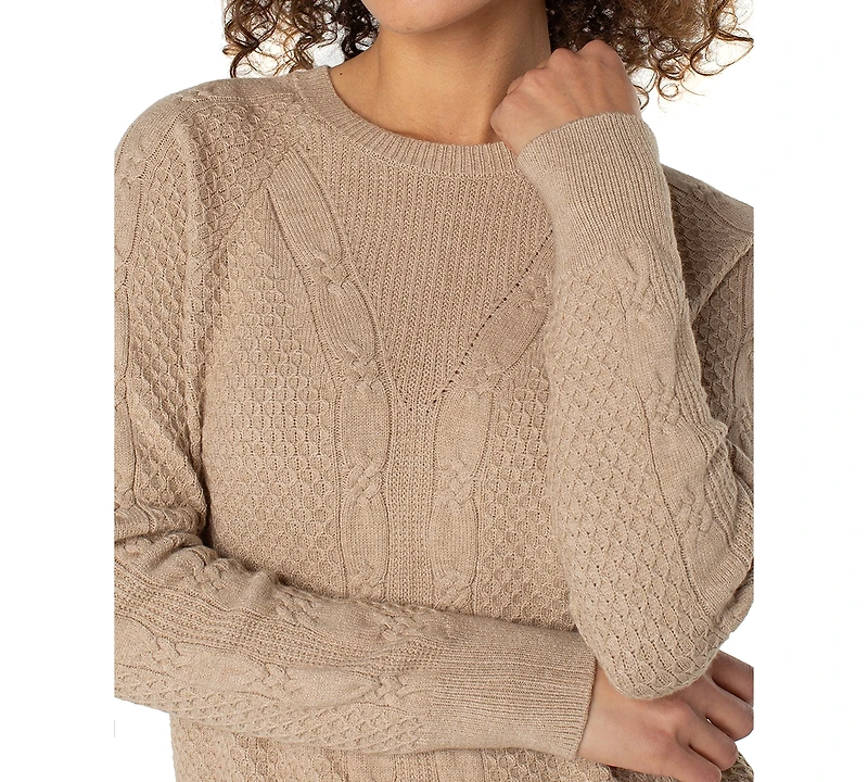 Liverpool Los Angeles Women's Crewneck Long-Sleeve Raglan Sweater