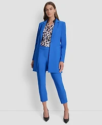 Dkny Women's Notch-Collar One-Button Long Jacket