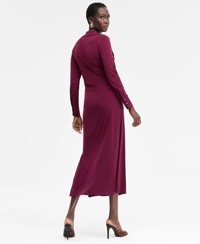 Long Dress Maroon Dress Macys And Now This Women's Ruffle Long