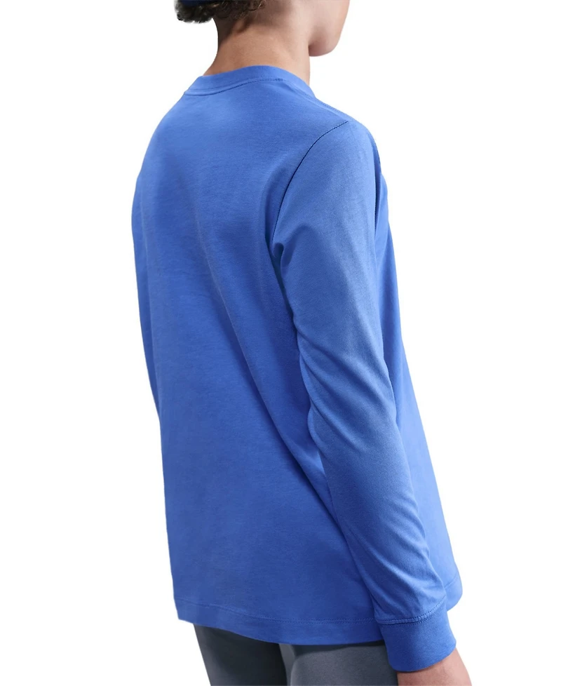 Nike Big Kids Sportswear Logo Embroidered Long-Sleeve T-Shirt