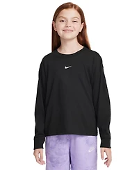 Nike Big Girls Sportswear Essential Long-Sleeve T-Shirt