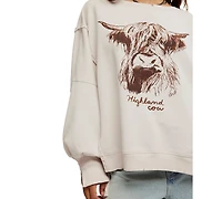 Free People Women's Graphic Camden High-Low Sweatshirt