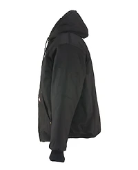 RefrigiWear Men's ComfortGuard Service Jacket - Insulated Denim Hooded Work for Cold Weather
