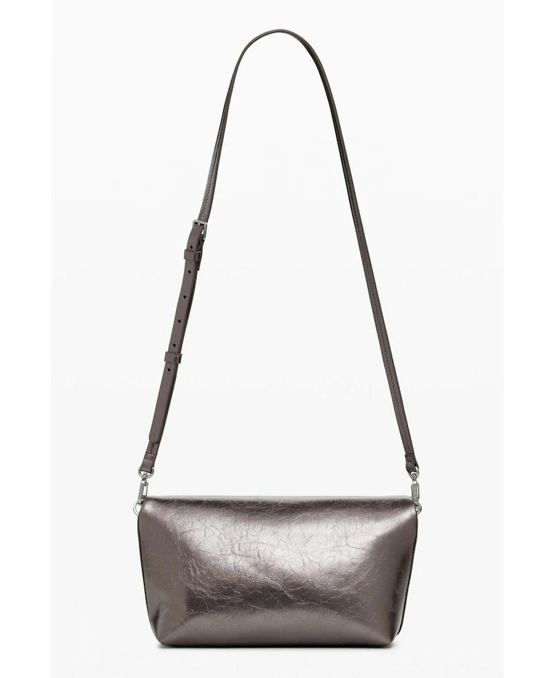 Desigual Women's Medium metallic flap bag with 3D logo