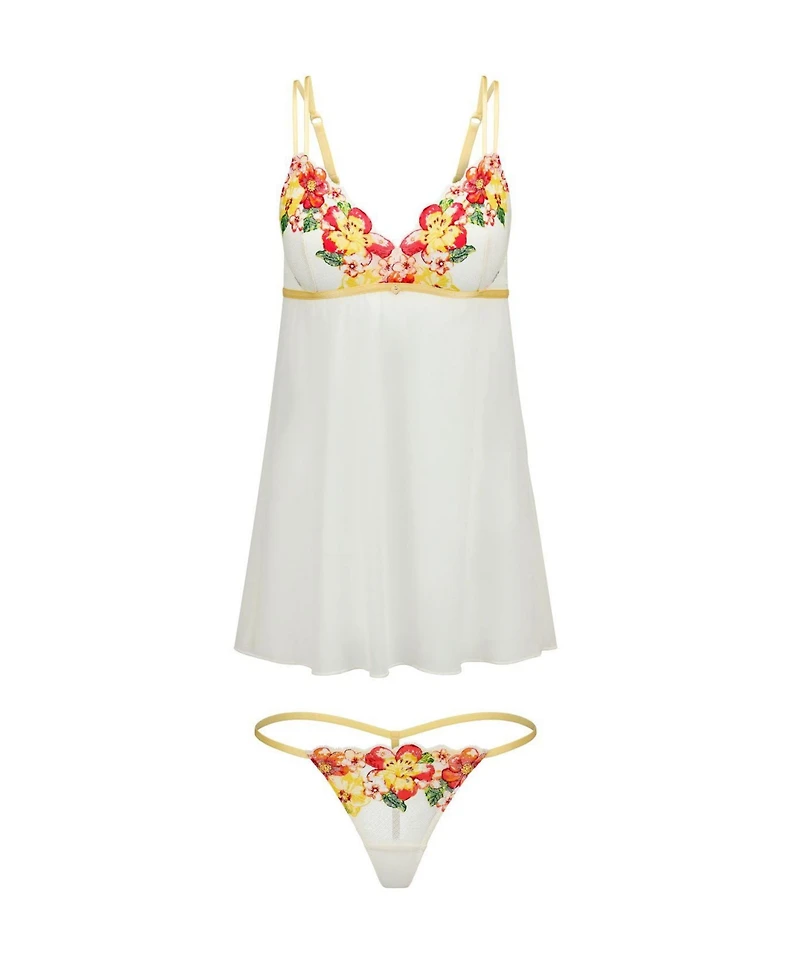 Adore Me Babette Women's Plus-Size Babydoll & G-String Set Lingerie
