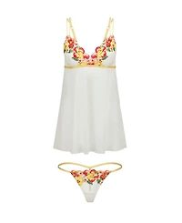 Adore Me Babette Women's Plus-Size Babydoll & G-String Set Lingerie