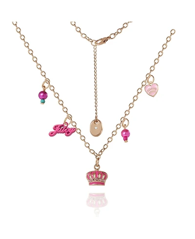 Juicy Couture Kids 15+2" Beaded Charm Necklace