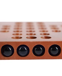 We Games Marble Solitaire Wooden Travel Game