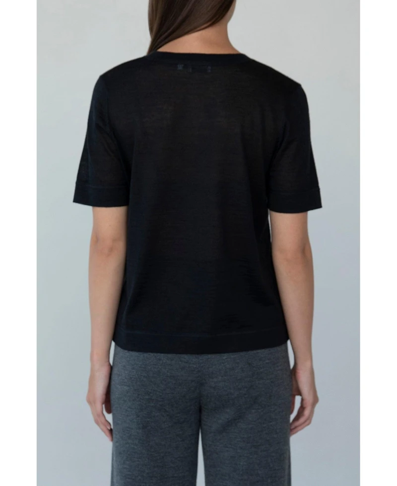 Sskein Women's 's Crew Neck Sweater Tee