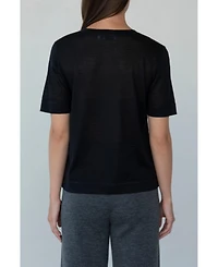 Sskein Women's 's Crew Neck Sweater Tee