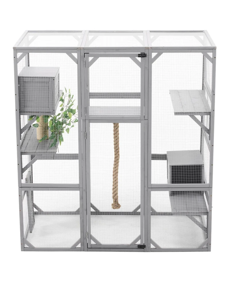 Streamdale Furniture Outdoor Cat House Catio with Condos